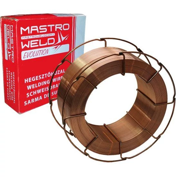 Hegesztő huzal rezezett vas (SG2) 0,8mm 5kg
