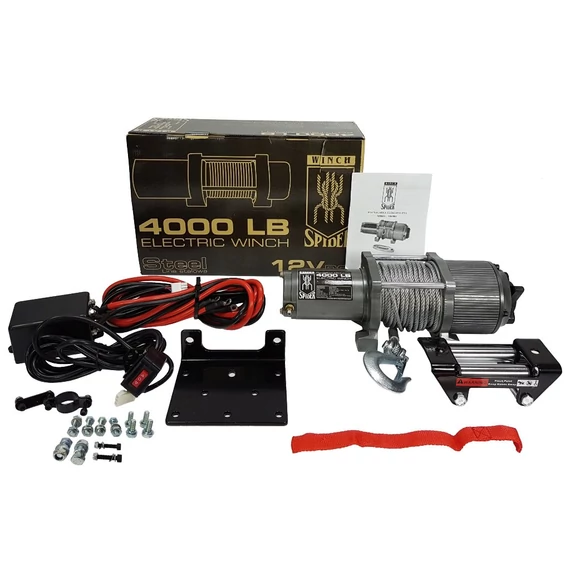 Mar-Pol RQ4000 elektromos csörlő quadhoz, 1814 kg, 12V (komplett)