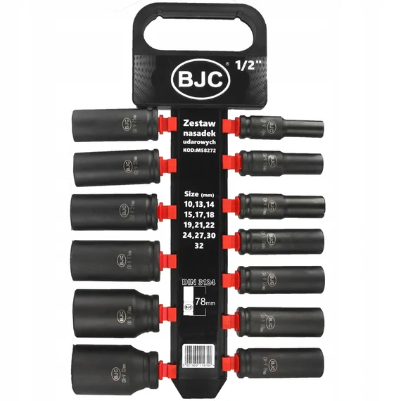 Mar-Pol Erősített gépi dugókulcs készlet 1/2&quot; 10-32mm 13db-os