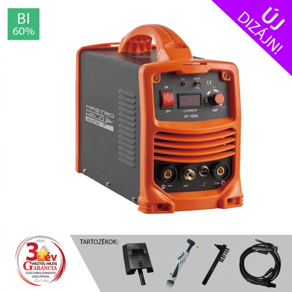 Mastrowed HP-160 NL AWI hegesztő inverter, 8.1kVA, 1.6-3.2mm