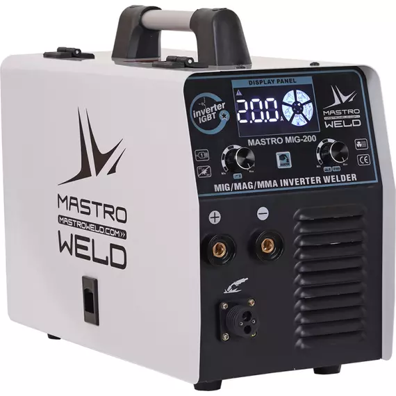 Mastroweld MASTRO MIG-200 multifunkciós hegesztő inverter, 10.5kVA, 16-32A, 1.6-5.0mm