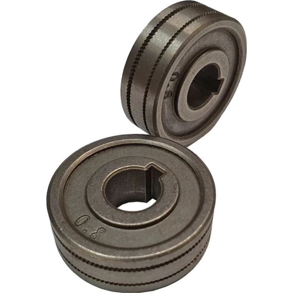 Mastroweld előtoló görgő, recézett, 30x10x10mm, 0.6-0.8mm 