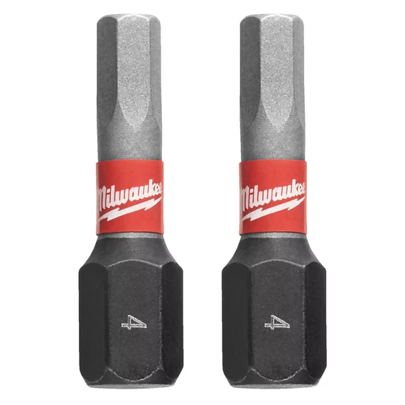 Milwaukee Shockwave bithegy, Hex, 4x25mm, 2db