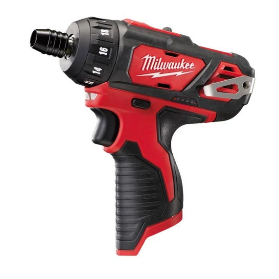 Milwaukee M12 BD-0 akkus csavarozó 1/4", 12V (akku és töltő nélkül)