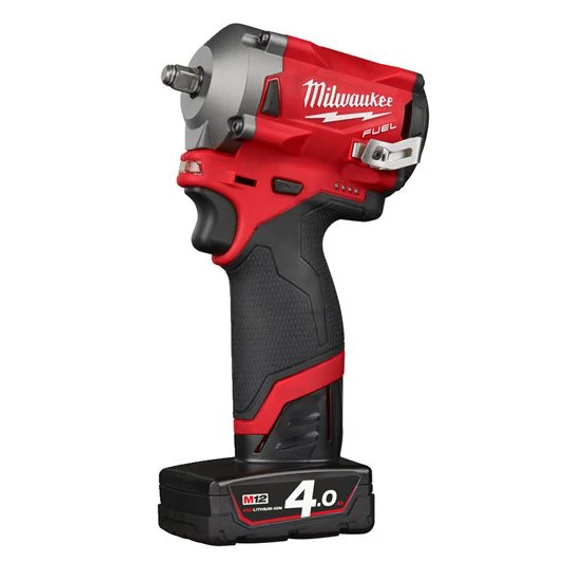 Milwaukee M12 FIW38-422X akkus ütvecsavarozó 3/8&quot;, 1x2.0Ah+1x4.0Ah akkuval és töltővel