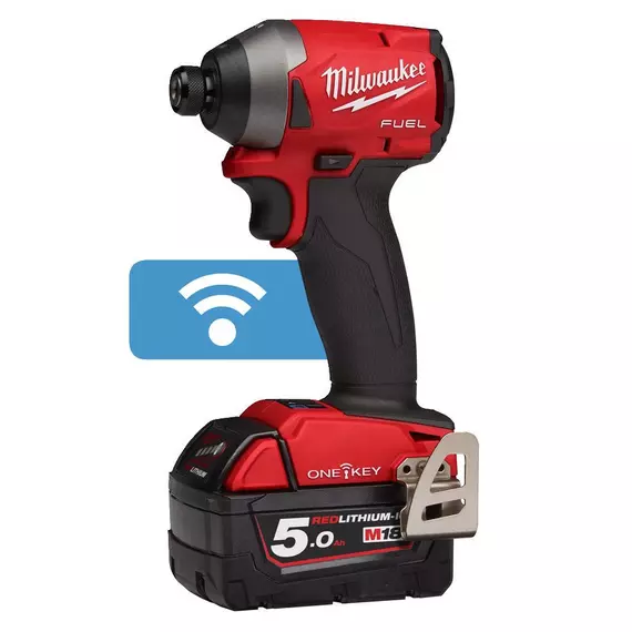 Milwaukee M18 ONEID2-502X akkus ütvecsavarozó 1/4&quot;, 2x5.0Ah akkuval és töltővel