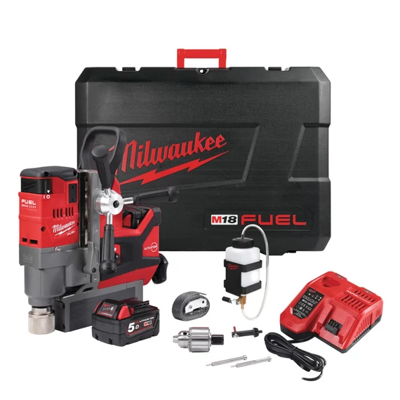 Milwaukee M18 FMDP-502C akkus fúrógép és állvány 2x5.0Ah akkuval és töltővel