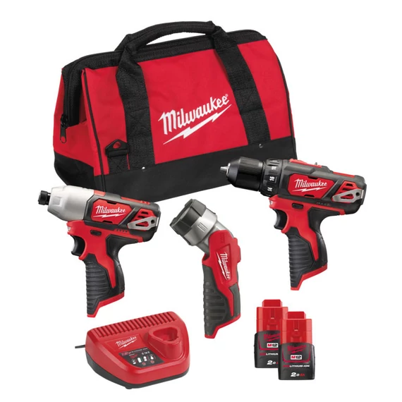 Milwaukee M12BPP3A-202B M12 akkus gépszett 2x2.0Ah akkuval és töltővel