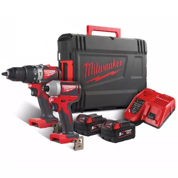 Milwaukee M18 BLPP2A2-502X akkus gépszett 18V, 2x5.0Ah akkuval és töltővel