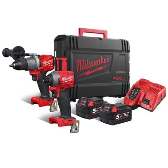 Milwaukee M18 FPP2A2-502X akkus gépszett, 2x5.0Ah akkuval és töltővel