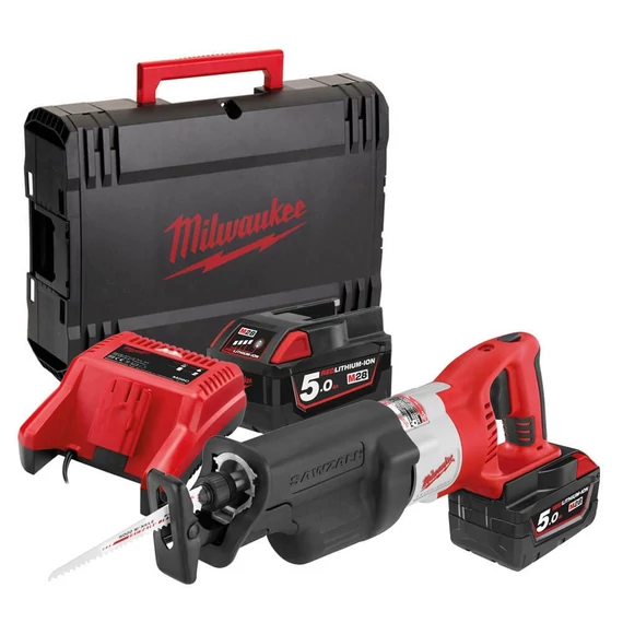 Milwaukee HD28 SX-502C Akkus orrfűrész 28V 2x2x5.0Ah akkuval és töltővel