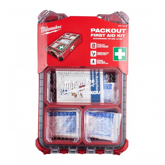 Milwaukee PackOut elsősegély láda, DIN 13157