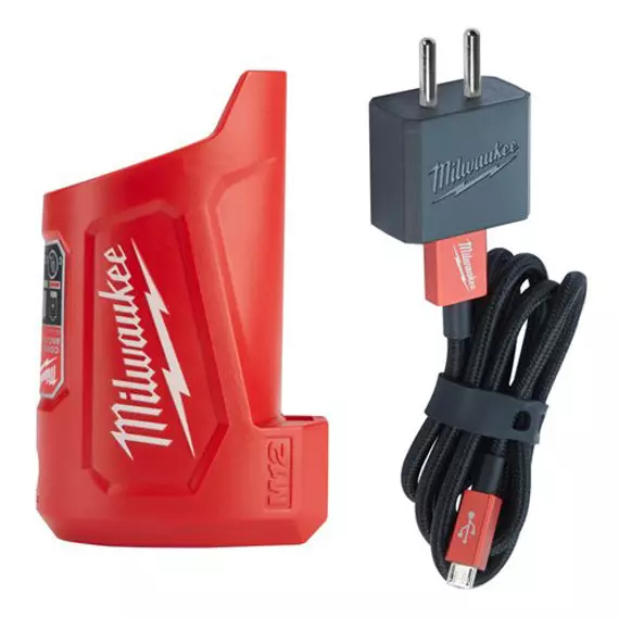 Milwaukee M12 TC kompakt akku töltő és áramforrás, 12 V, 2.5-8 óra