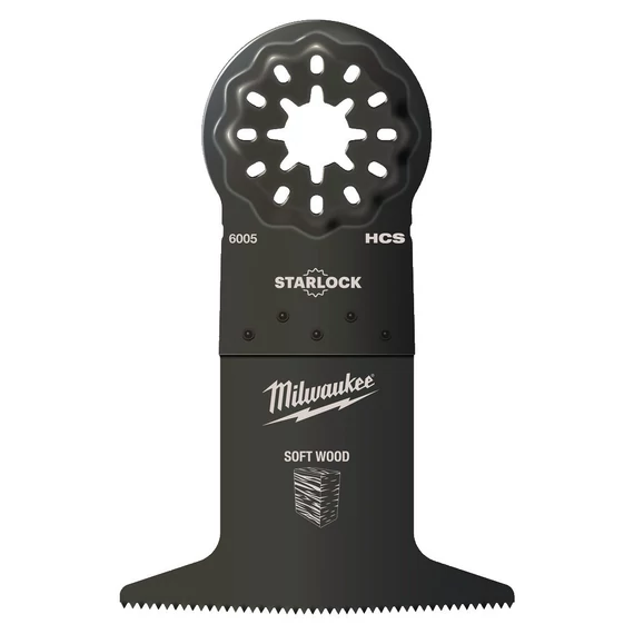 Milwaukee Starlock merülő fűrészlap, puhafa, 65x42mm