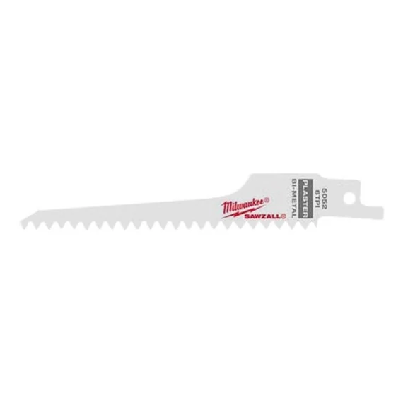 Milwaukee orrfűrészlap gipszkarton vágásához, 125mmx6Tpi, 5db