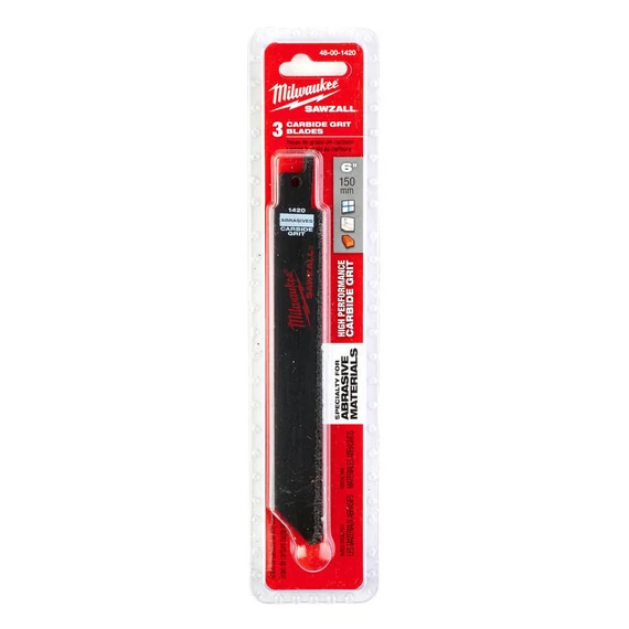 Milwaukee orrfűrészlap, durva szemcsés, 150mm, 3db