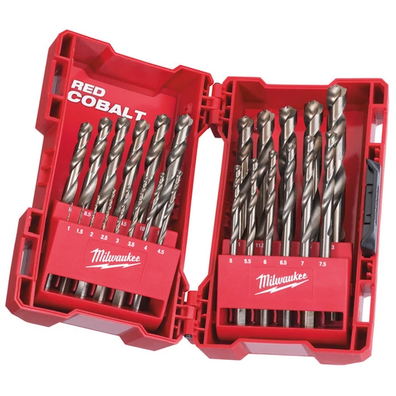 Milwaukee Red Cobalt HSS-G Co fémfúró készlet, 1-13mm, 25 darabos