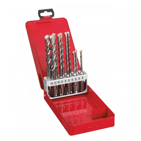 Milwaukee M/2 SDS-plus 2-élű fúrószár készlet, 10 darabos