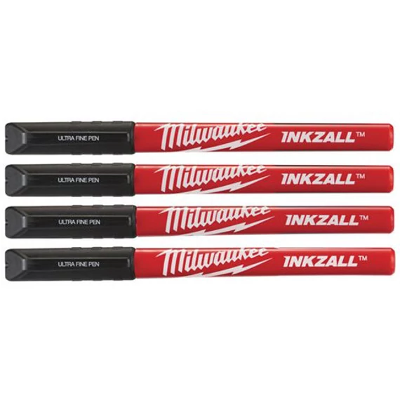 Milwaukee InkZall filctoll 0.6 mm hegyű, fekete, 4db