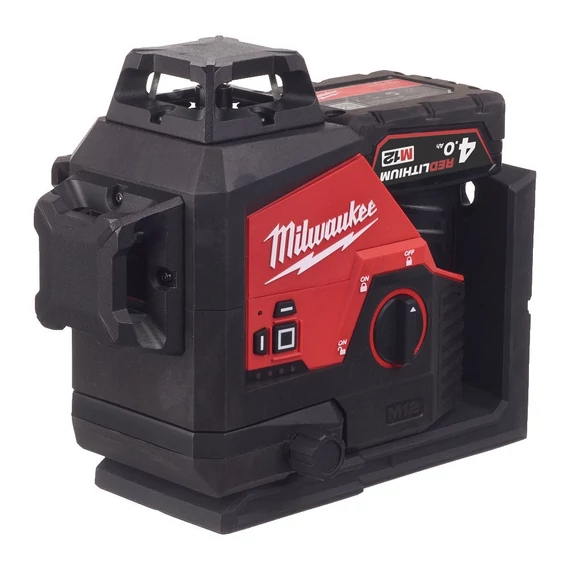 Milwaukee M123PL-401C 3síkú lézer, 360°, zöld