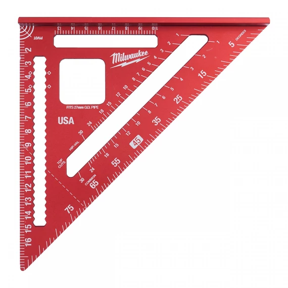 Milwaukee Talpas derékszögű háromszög vonalzó, metrikus, 17cm