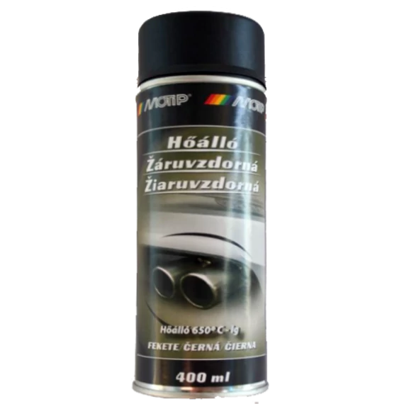 Motip hőálló festék spray, fekete, 400ml
