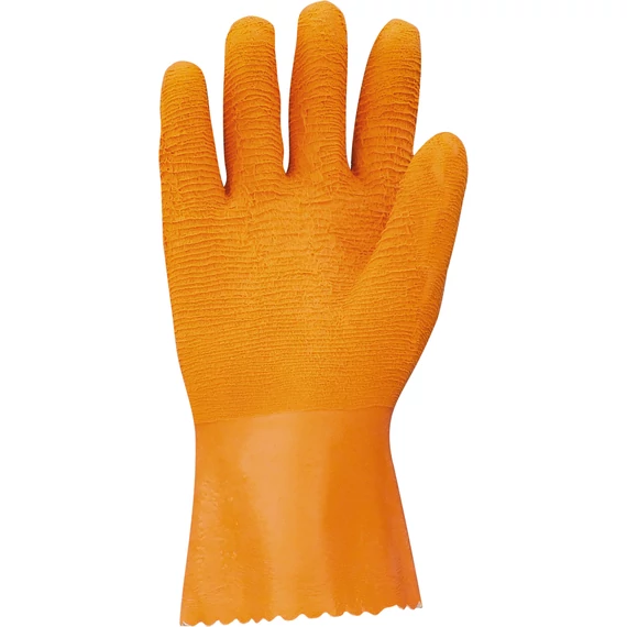 Saválló, krepp, latex munkavédelmi kesztyű, 10