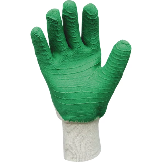 Pamutra mártott, kondenzált, vágásbiztos, latex kesztyű, 9