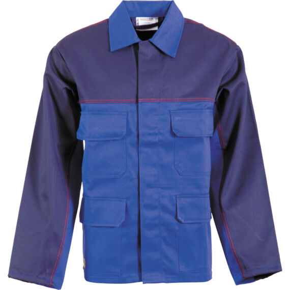 Antisztatikus és lángálló munkavédelmi kabát, kék, 54