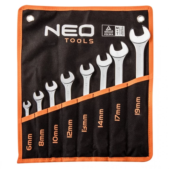 Neo Tools csillag-villáskulcs készlet, 6-19mm, 8 részes