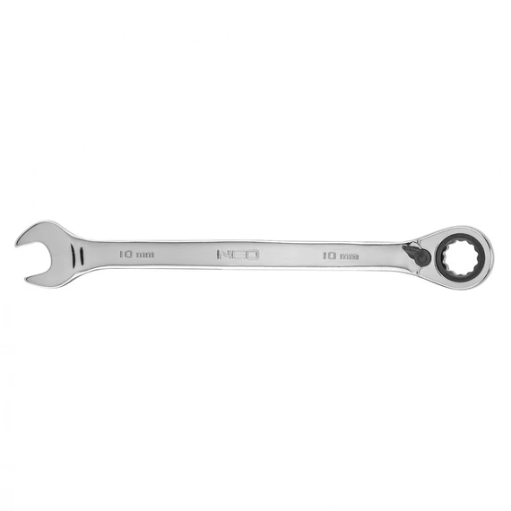 Neo Tools csillag-villáskulcs, racsnis, CrV, 10mm