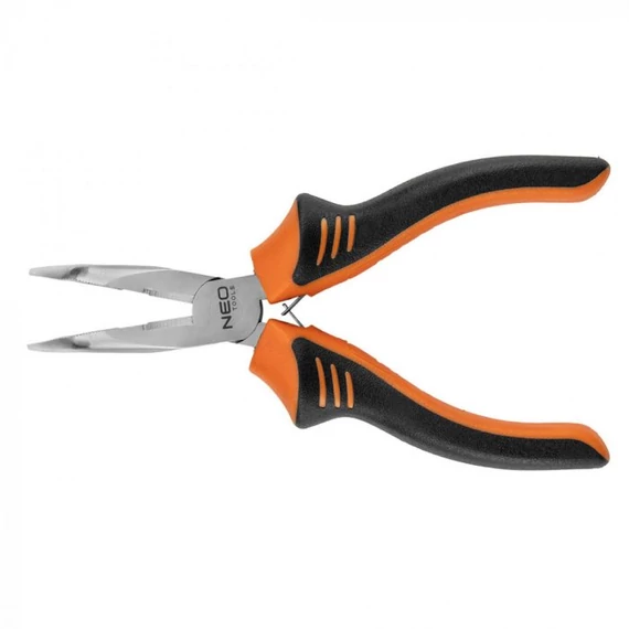 Neo Tools hosszúcsőrű fogó, hajlított, 160mm