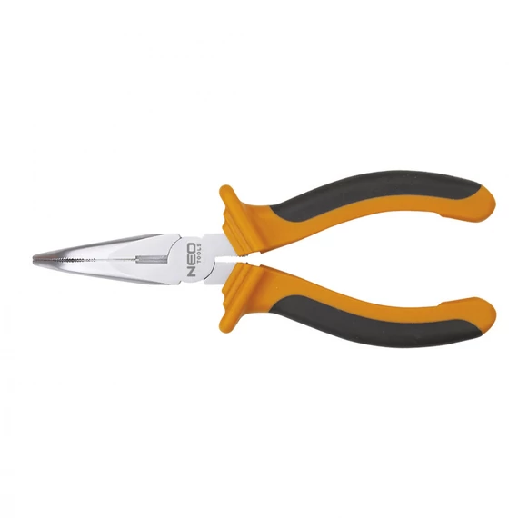 Neo Tools hosszúcsőrű fogó, hajlított, 160mm