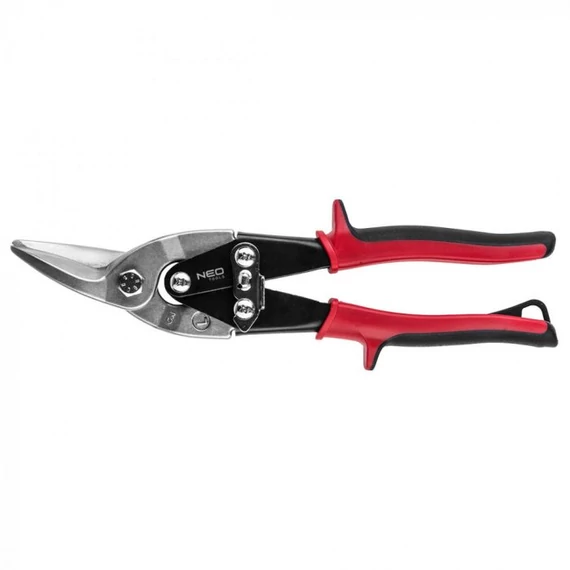 Neo Tools lemezvágó olló gumírozott nyéllel, balos, 250mm
