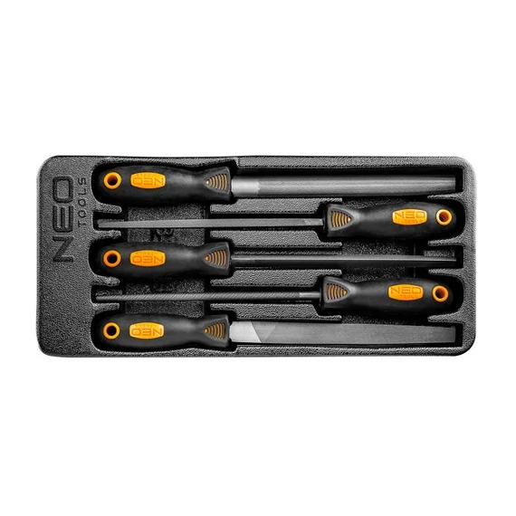 Neo Tools reszelőkészlet, tálcás, 5 részes
