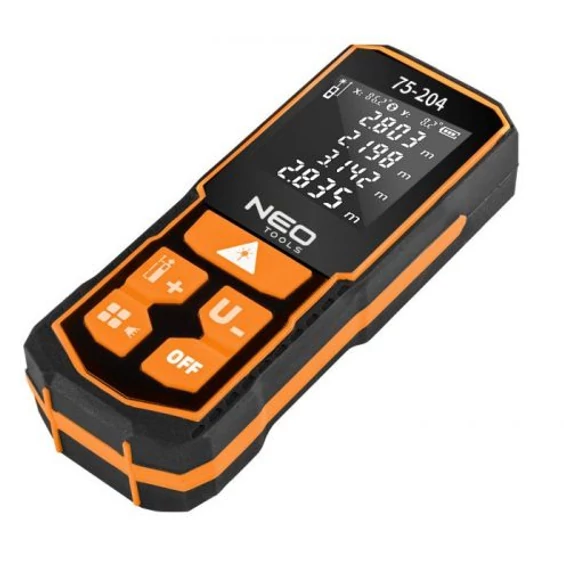 Neo Tools lézeres távolságmérő, IP54, 60m