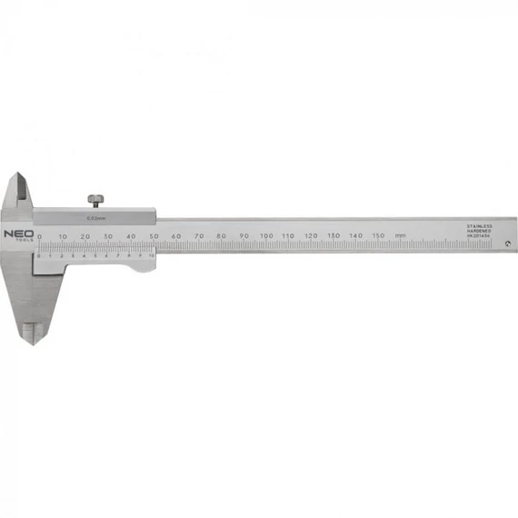 Neo Tools tolómérő, acél,  négy funkciós, 150mm