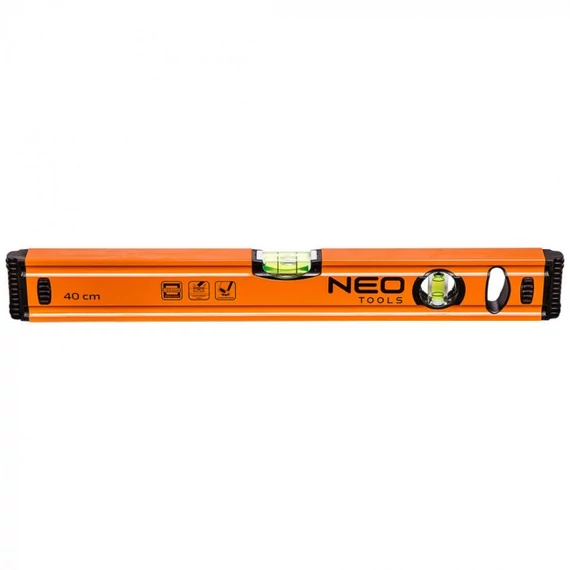 Neo Tools vízmérték, alu, 2 libella, 60cm
