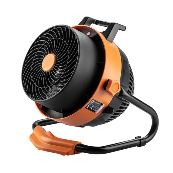 Neo Tools elektromos hősugárzó ventilátorral, digitális, 2.4kW, 460m3/h