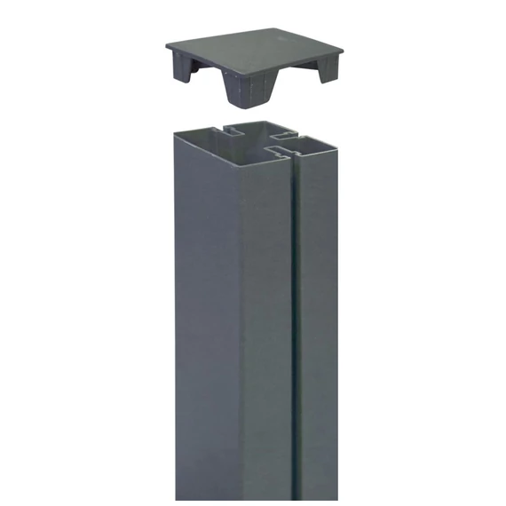 Nortene Tap Alupost fedő, Alupost-hoz, sötétszürke, 6x6x2.1cm