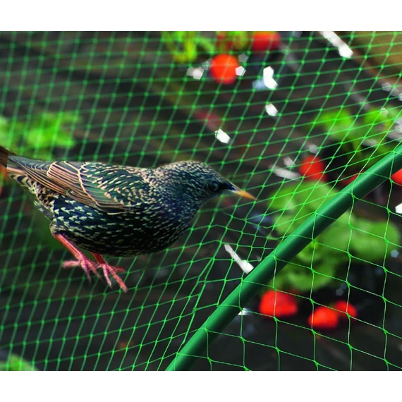 Nortene Birdnet HDPE extrudált madárháló, rombusz, zöld, 4x20m