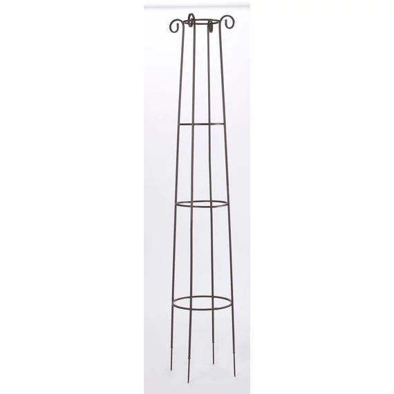 Nortene OBELISK oszlop alakú növénytámasz, barna, 2m