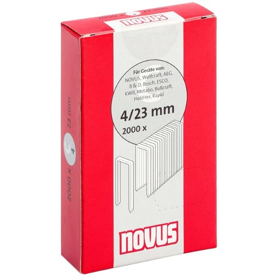 Novus keskeny tűzőkapcsok, C 4, 2000db, 23mm