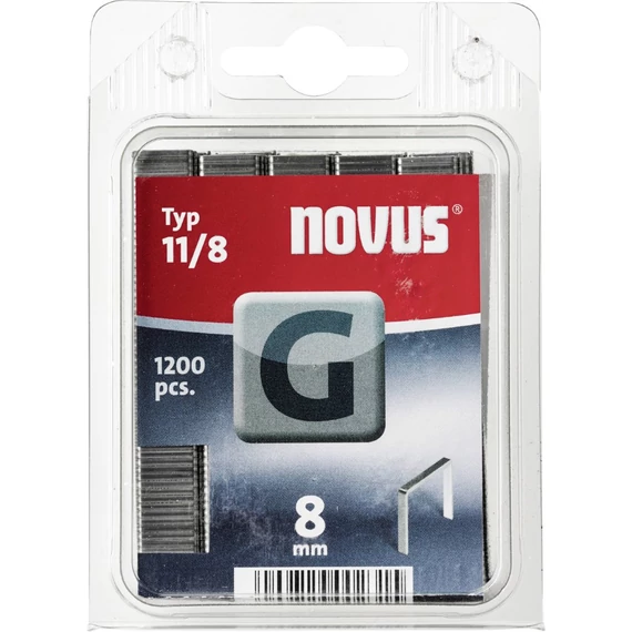 Novus lapos tűzőkapcsok, G11, 1200db, 8mm
