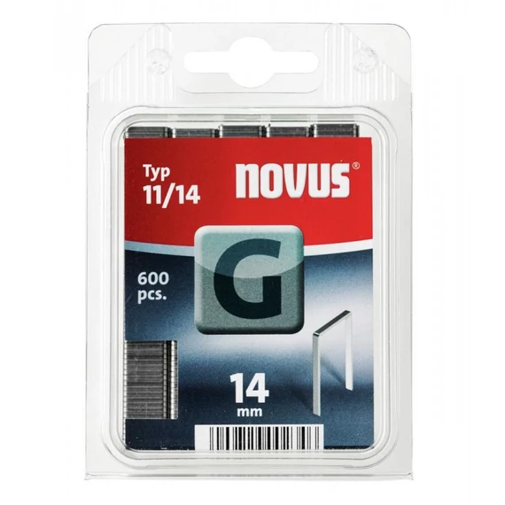 Novus lapos tűzőkapcsok, G11, 600db, 14mm