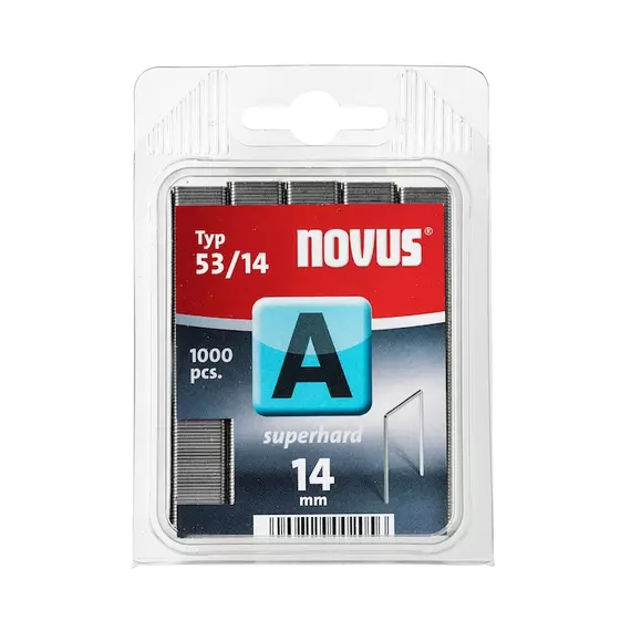 Novus szuperkemény tűzőkapcsok A53, 1000db, 14mm