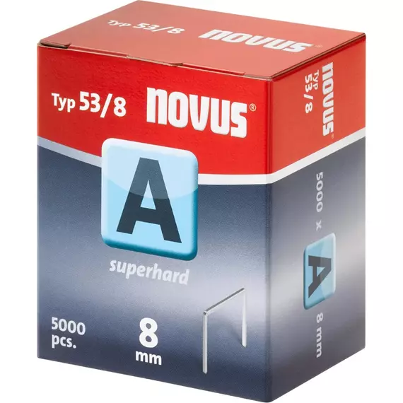 Novus szuperkemény tűzőkapcsok A 53, 5000db, 8mm