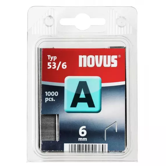Novus tűzőkapcsok, A 53, 1000db, 6mm