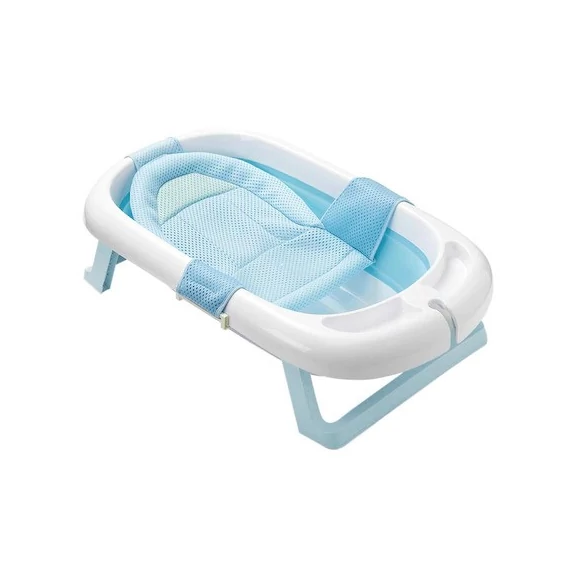 Összecsukható babakád hálóval, kék