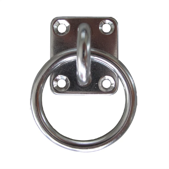 Kötélkarika talpas, INOX 6mm